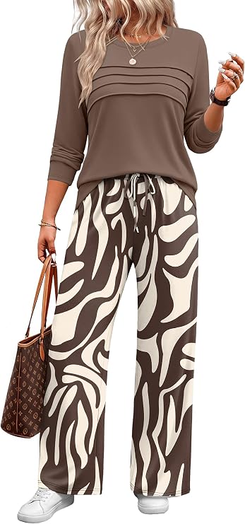 WIHOLL Long Sleeve Lounge Sets for Women 2 Piece Fall Outfits 2026 Fashion
