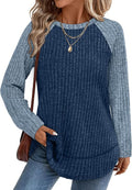WIHOLL Long Sleeve Shirts for Women Fall Sweaters Lightweight Trendy Tops